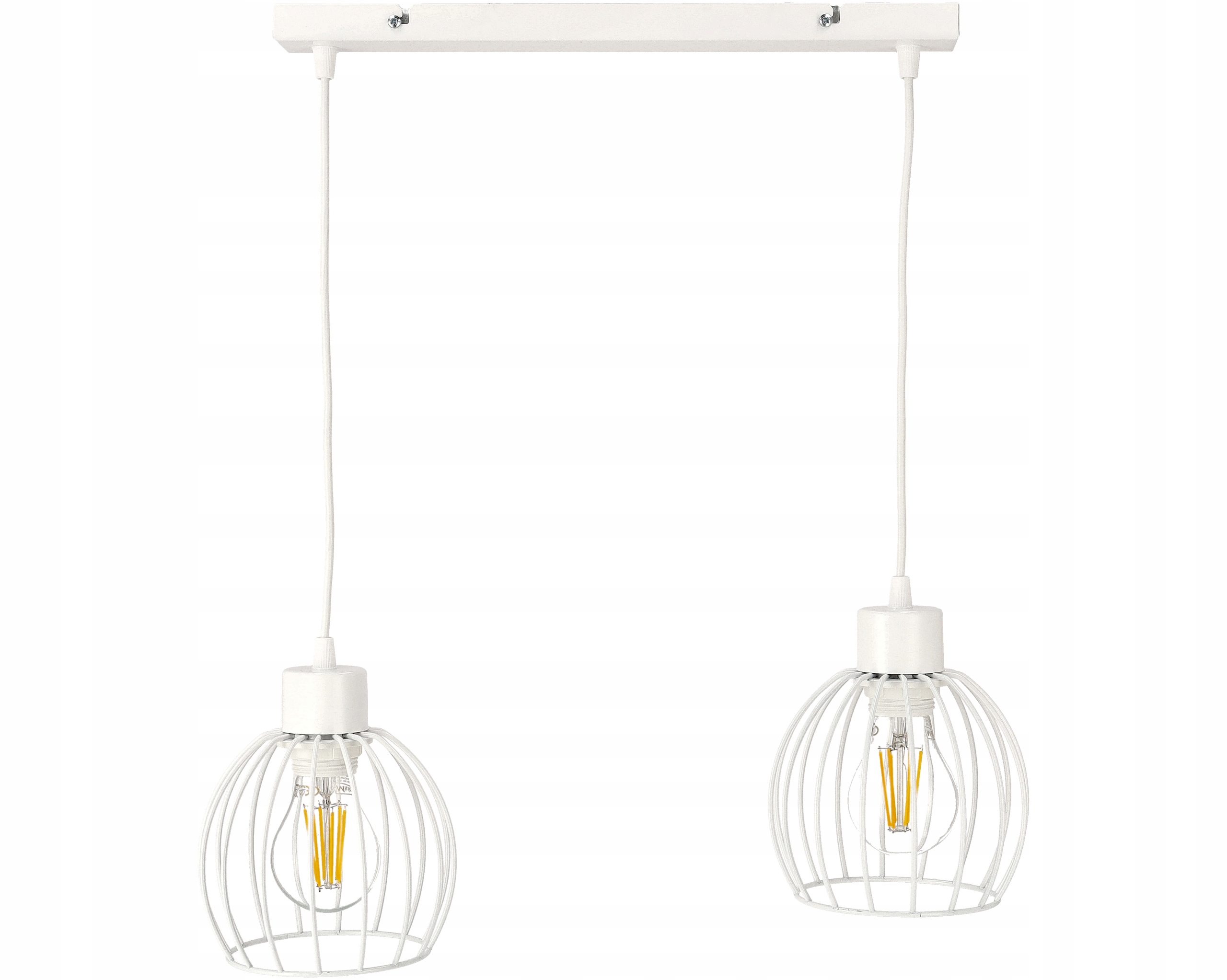 Lampa LED SUFITOWA WISZĄCA REGULOWANA KULA BIAŁA