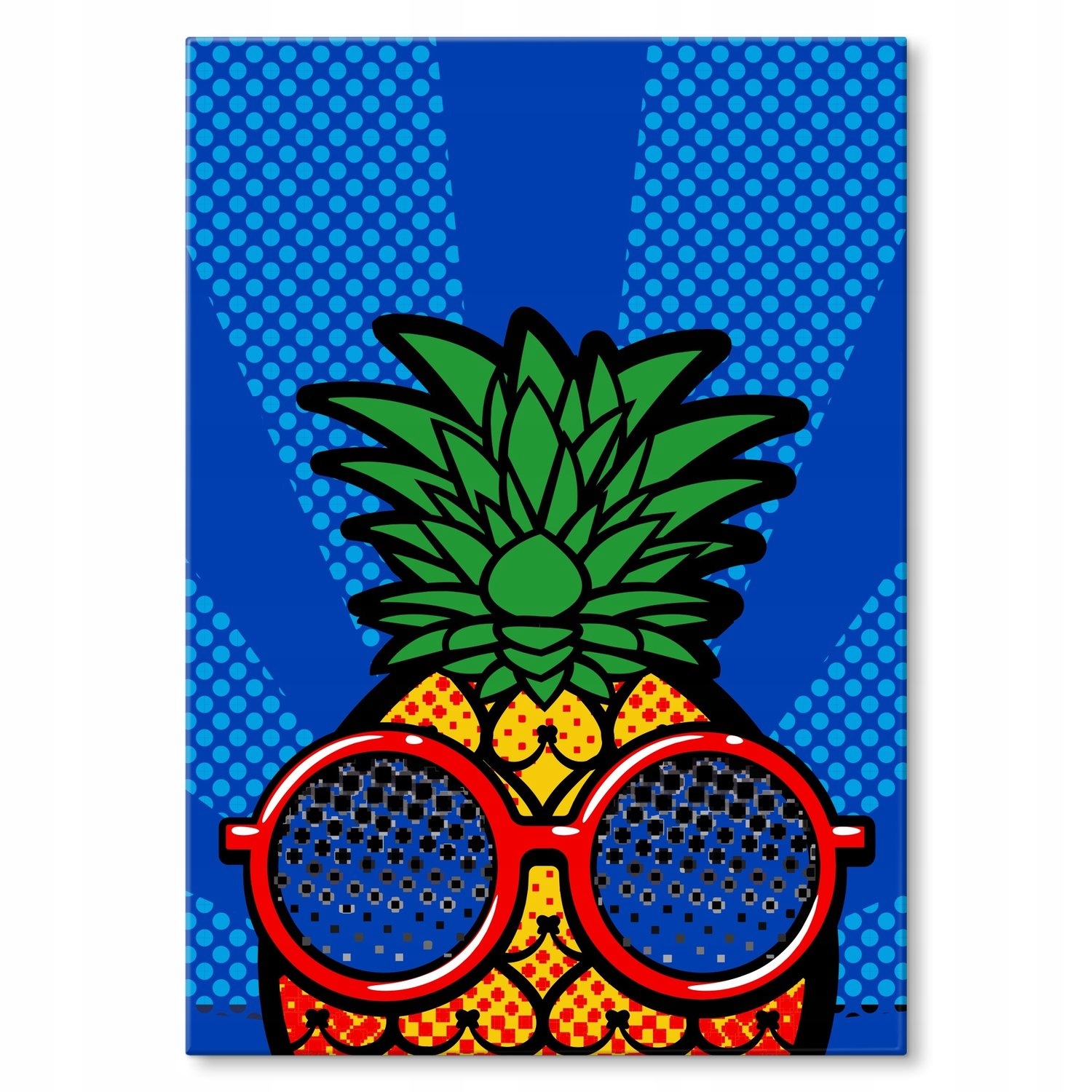 Kovový plakát Ananas popart Szyld Plech 30 x 42 cm Dárek