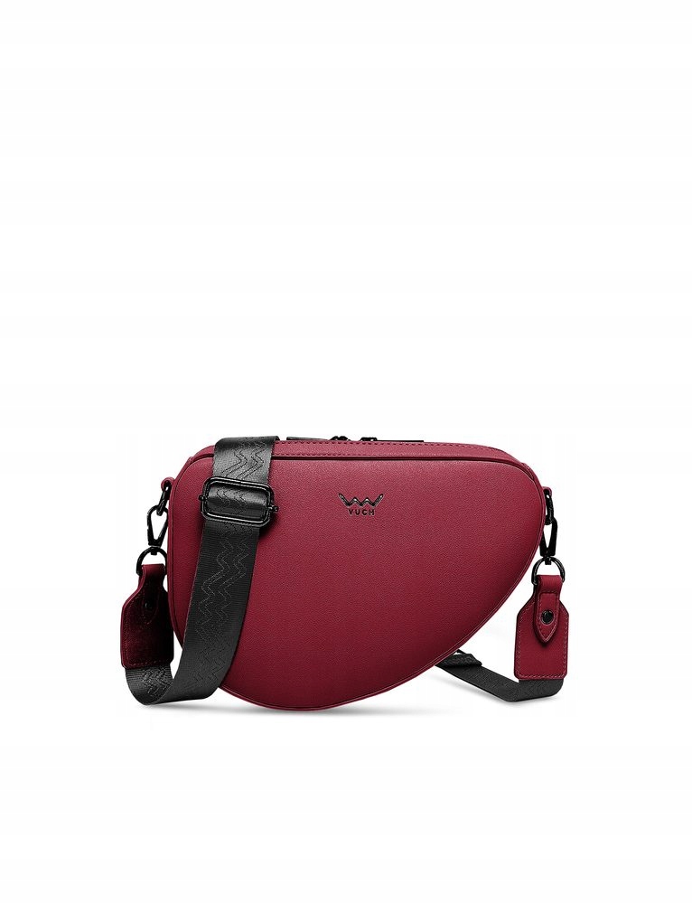 Crossbody kabelka Vuch Larrel červená koženka zip 25 cm