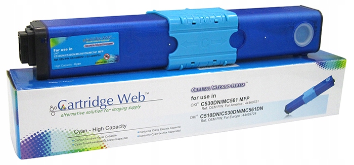 Toner Cartridge Web Cyan Oki C510 náhrada 44469724