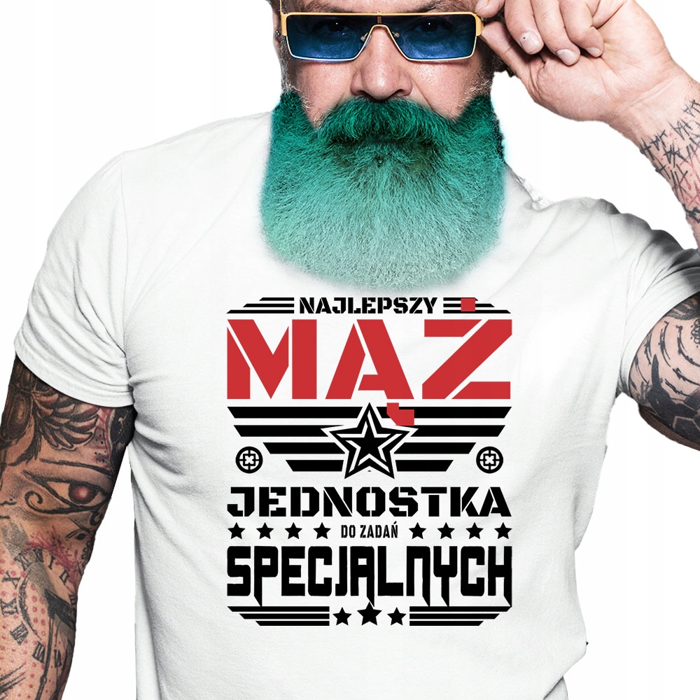 

Mąż Jednostka do Zadań Śmieszny tshirt Mężem M