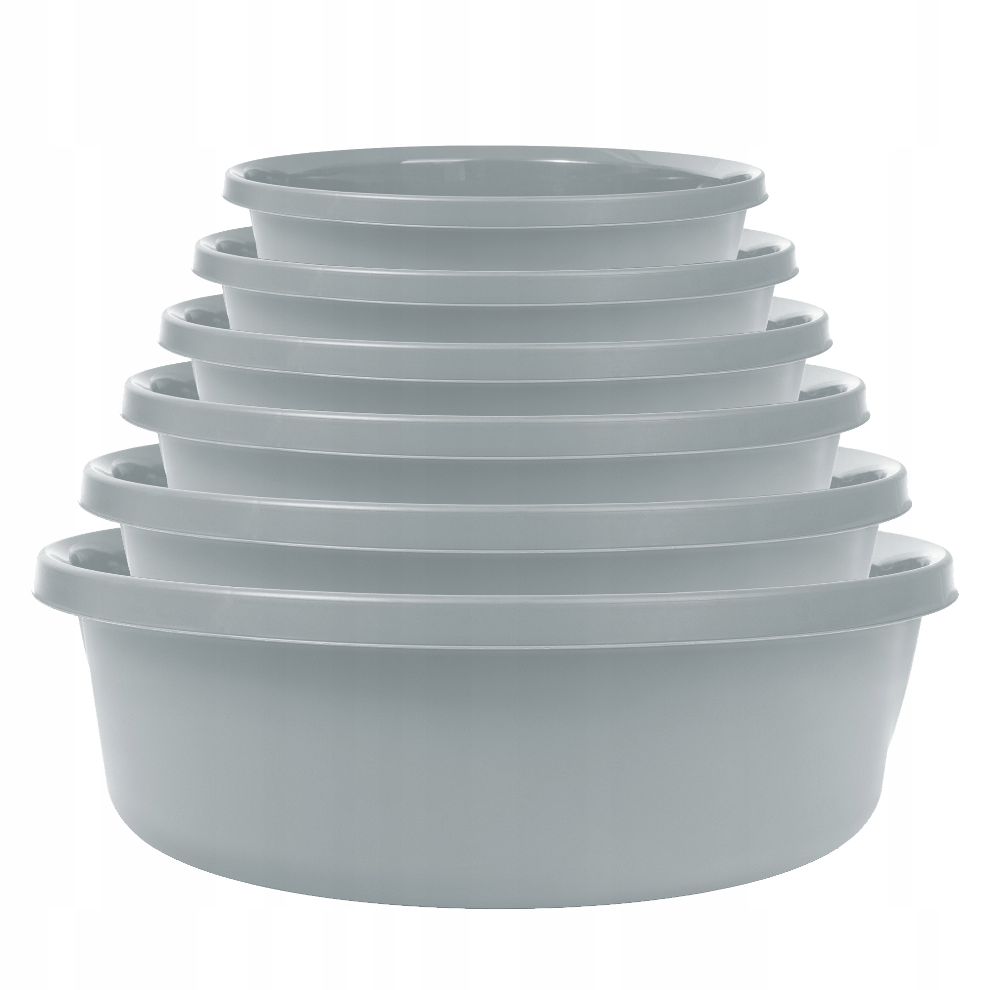 MISKA PLASTIKOWA 4L OKRĄGŁA NA PRANIE SZARA Pojemność 4 l