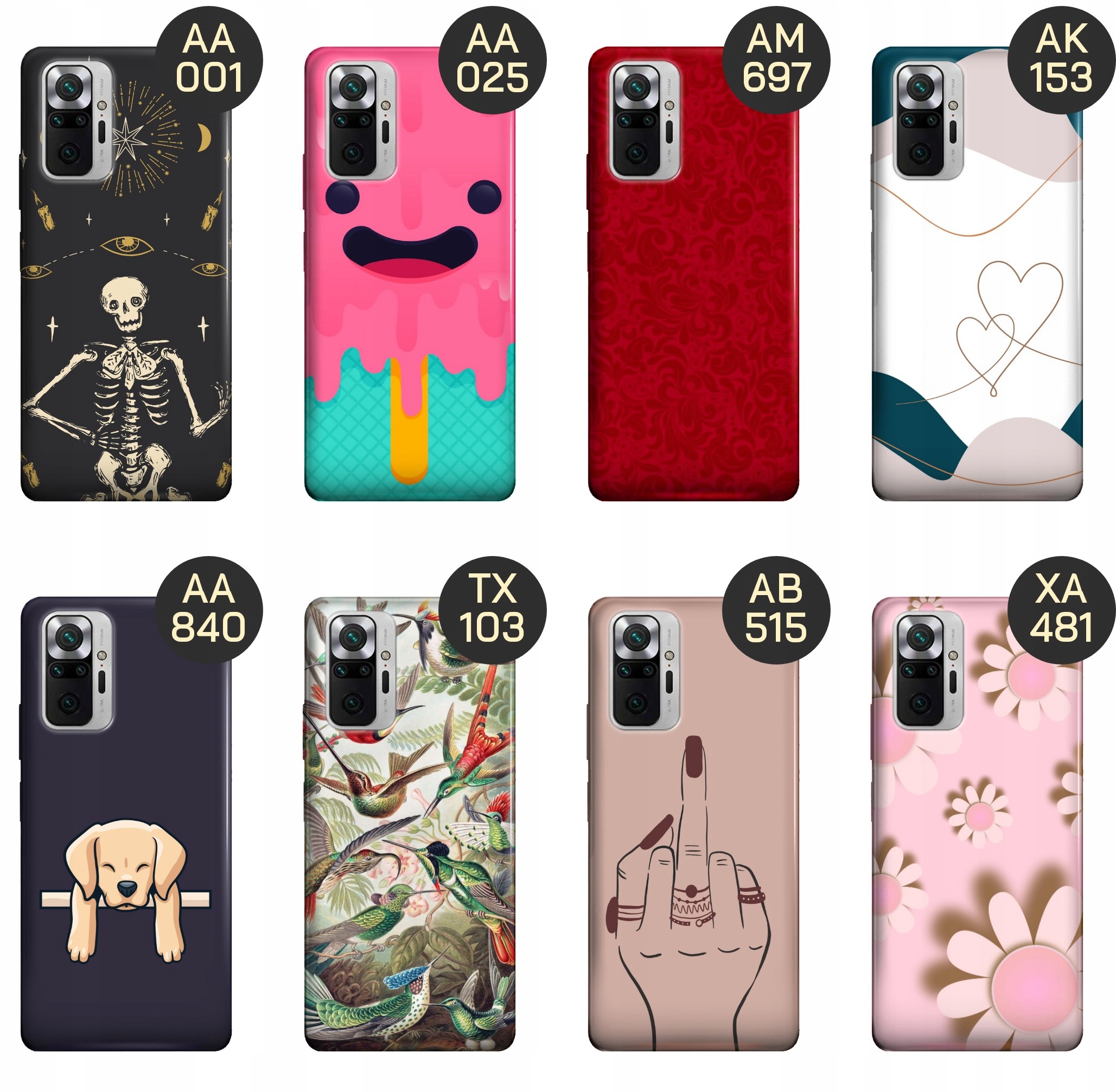 ETUI DO REDMI NOTE 10 PRO / 10 PRO MAX WZORY TOP100 DESIGN Z NADRUKIEM CASE Funkcje pochłanianie wstrząsów