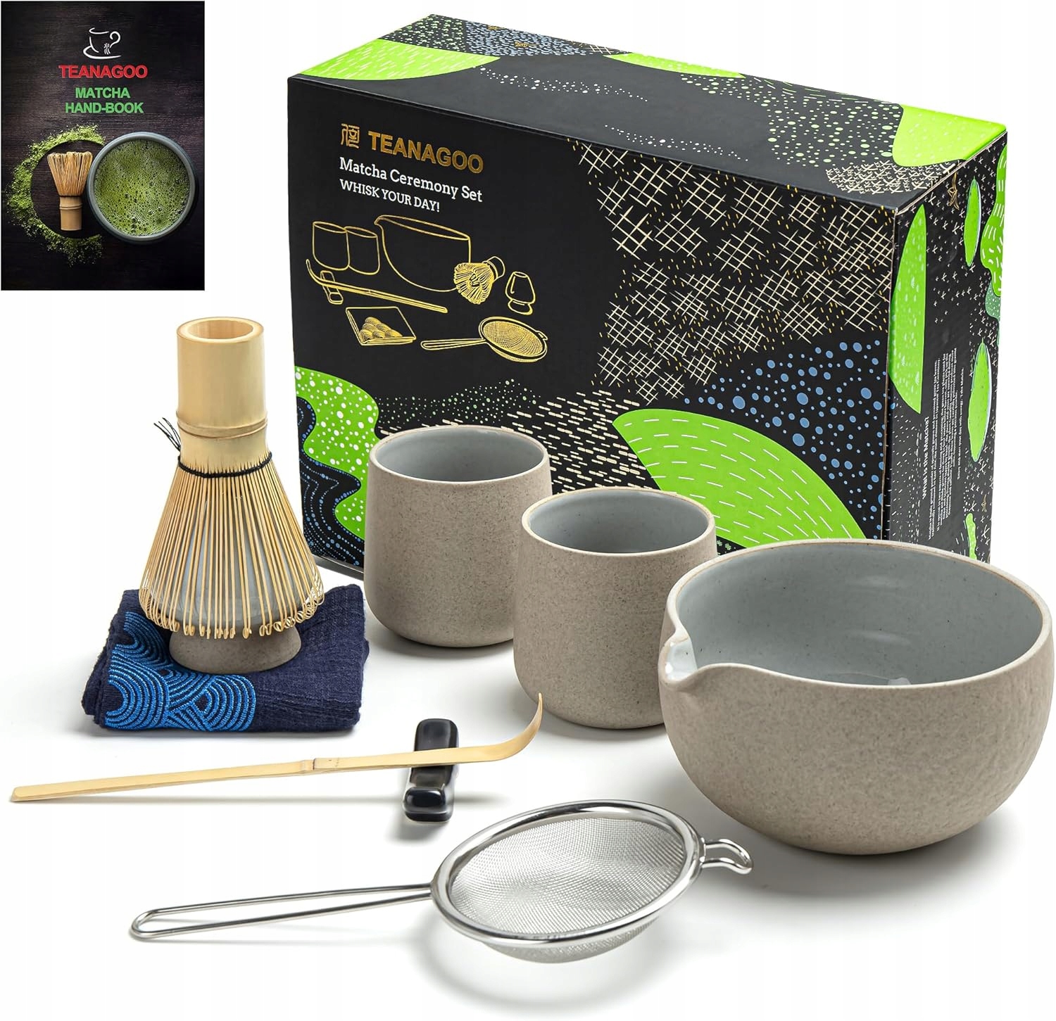 9-EL. Kompletny Zestaw Do Herbaty Matcha Dla Miłośników