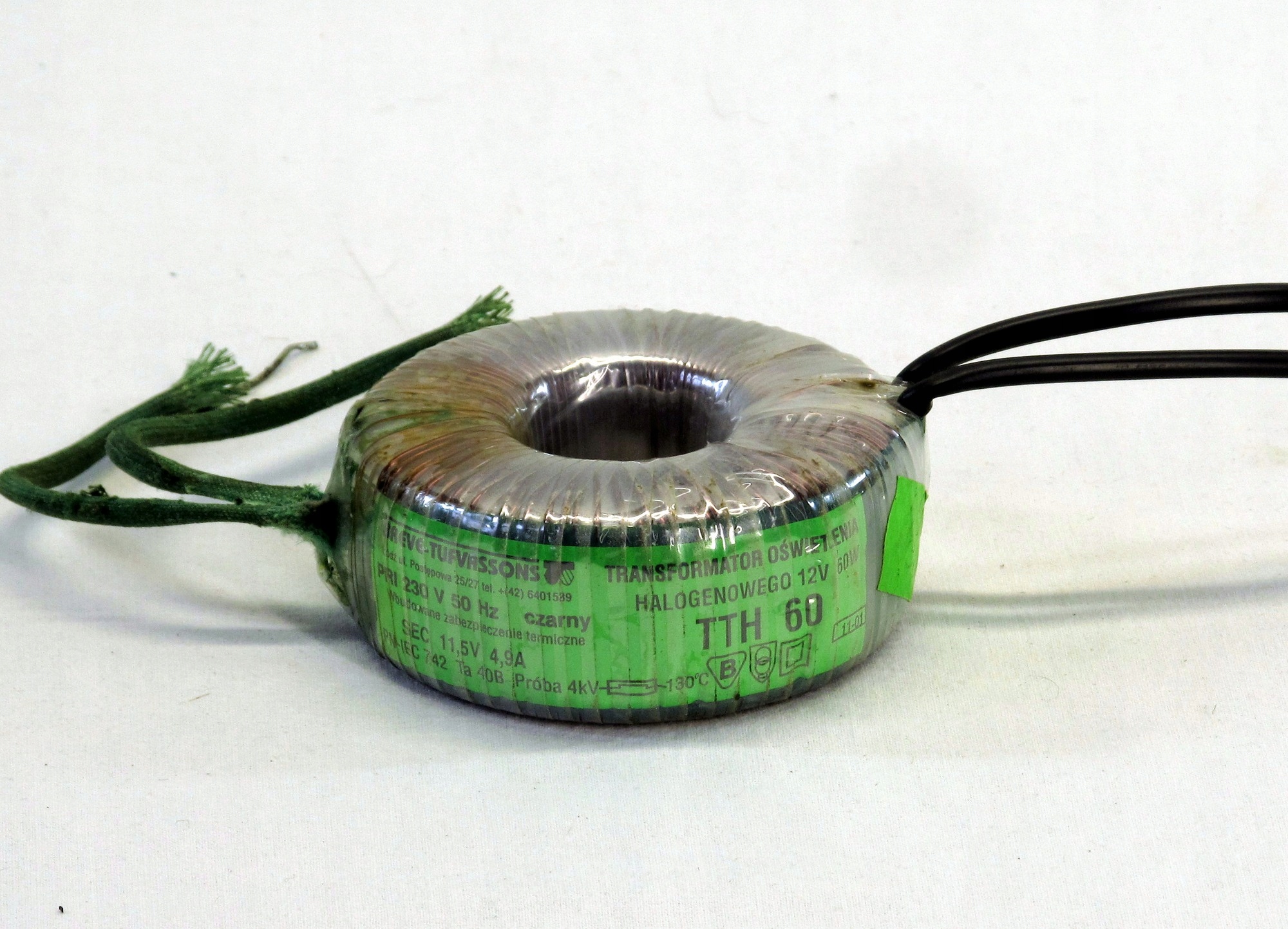 BREVE TRANSFORMATOR JEDNOFAZOWY TOROIDALNY TTH60