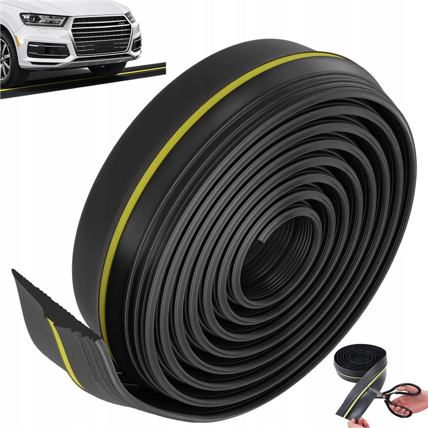 Garážové Těsnění Práh Pro Garážová Vrata Vysoká Viditelnost 12x90 mm 6 m