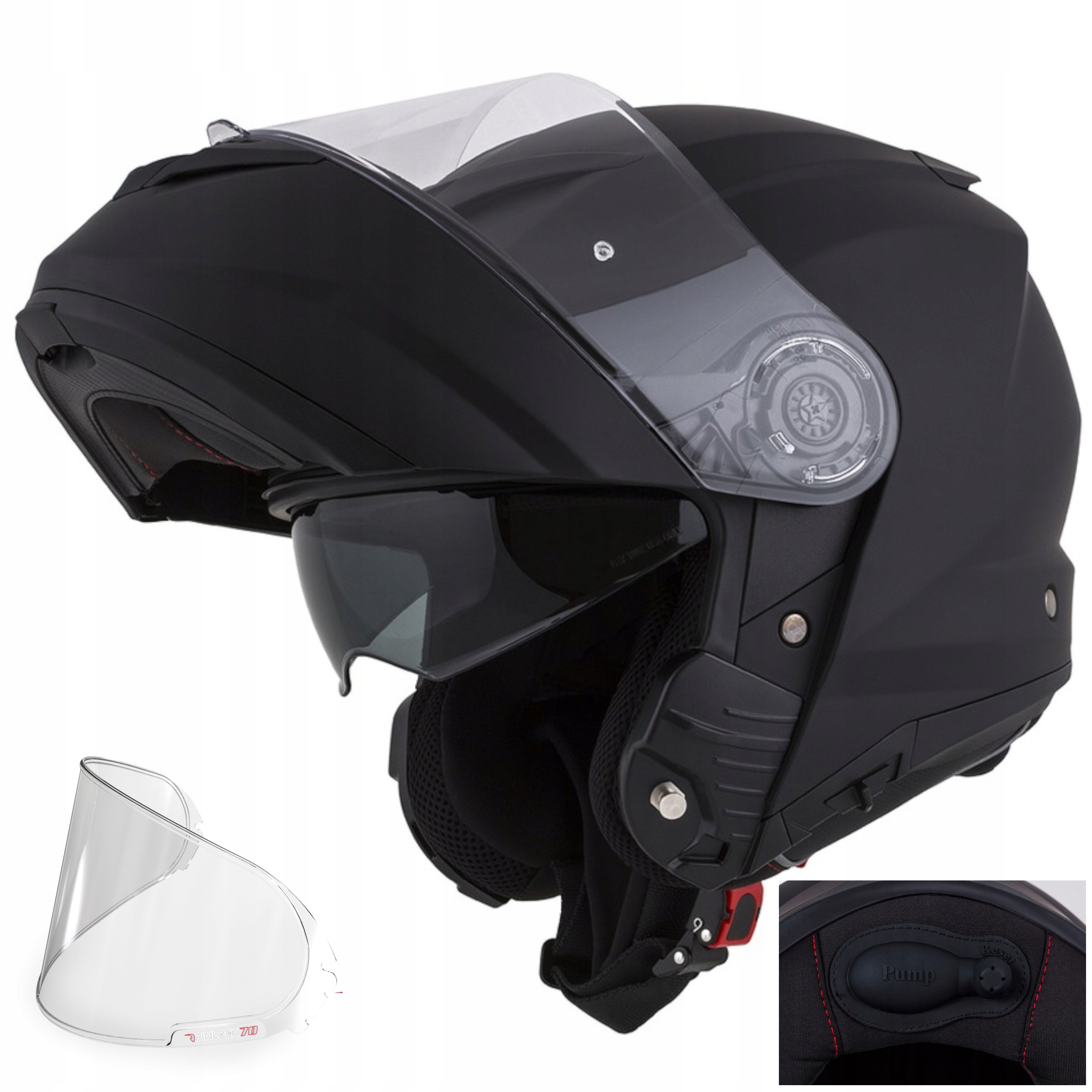 POMPOWANE WNĘTRZE KASK FLIP-UP CASSIDA + PINLOCK70