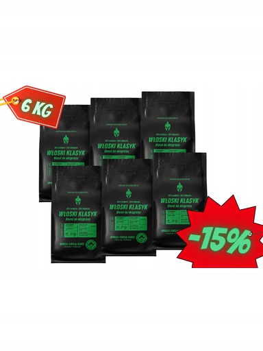 Levně Sada 6 kg Italský klasik Coffee Hunter Sp. z o.o.