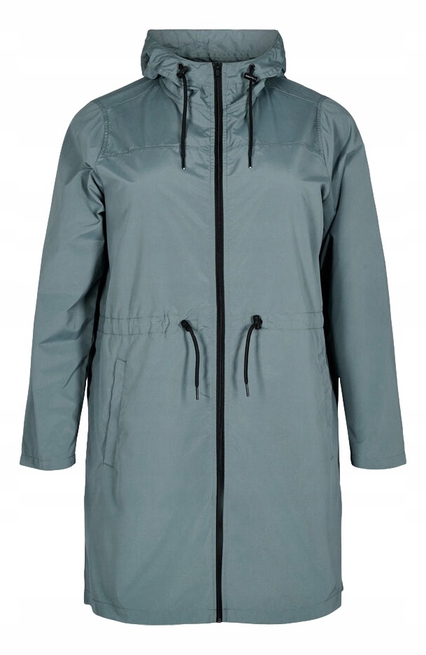 Plus Size Zizzi Zelená Nepromokavá Bunda S Kabátem 012B 48