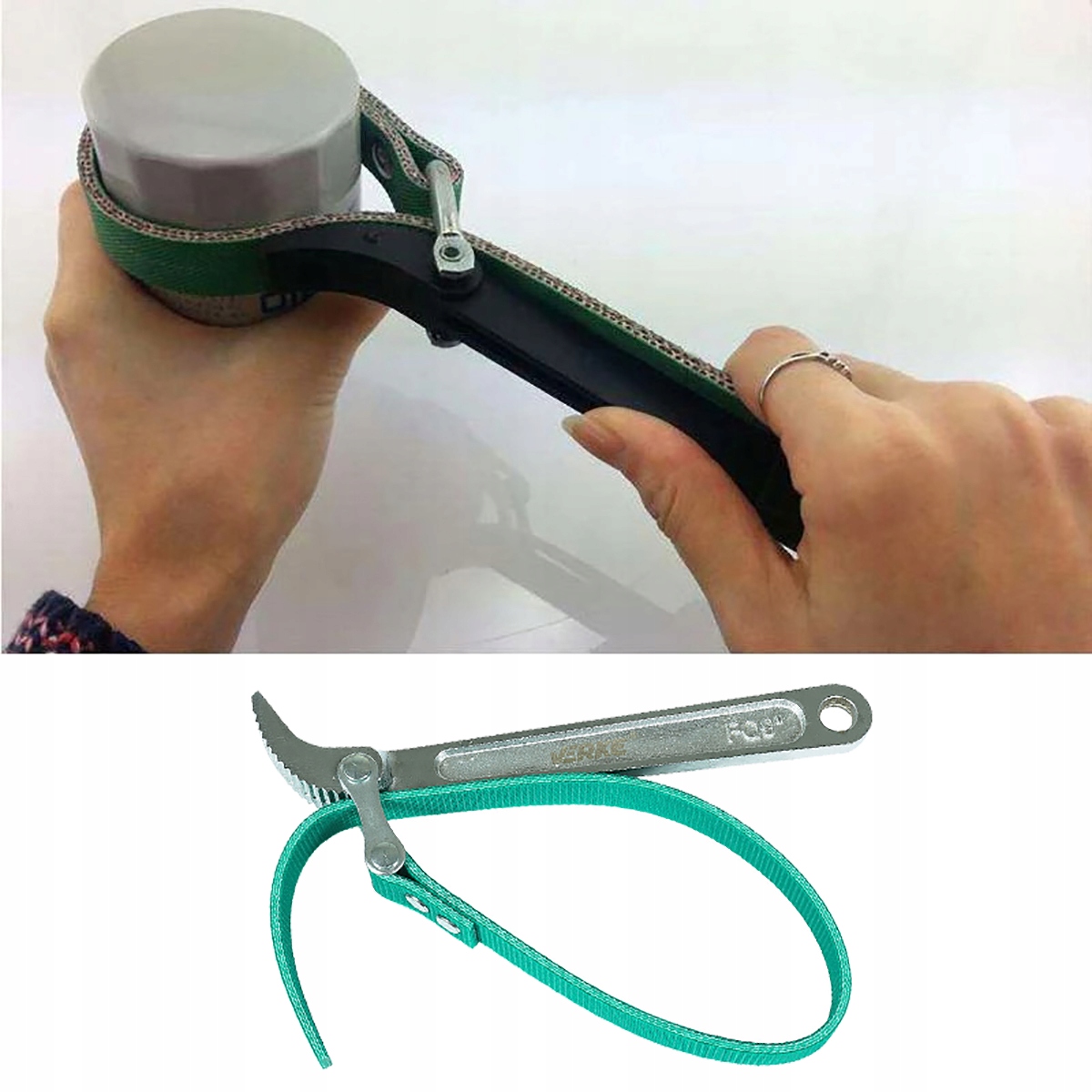 KLUCZ PASKOWY TAŚMOWY DO ODKRĘCANIA FILTRA OLEJU PASEK FILTRÓW RUR 60-140mm Marka Verke