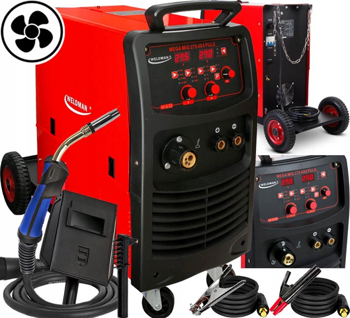 Invertorová Svářečka Migomat Weldman Mig 275 4x4 Synergie Puls 400V