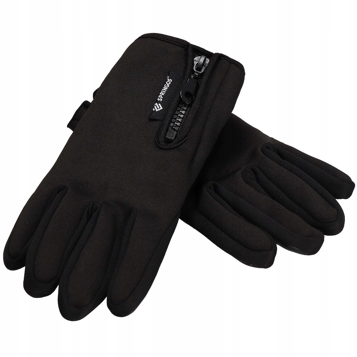 RĘKAWICZKI MĘSKIE ZIMOWE POLAROWE CIEPŁE DOTYKOWE DO SMARTFONU RĘKAWICE XL Wzór dominujący bez wzoru