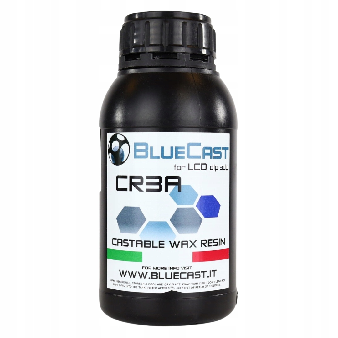 Żywica Uv BlueCast CR3A 0,5 kg 0,5l Jubilerska Do Drukarki 3D Bezproblemowa