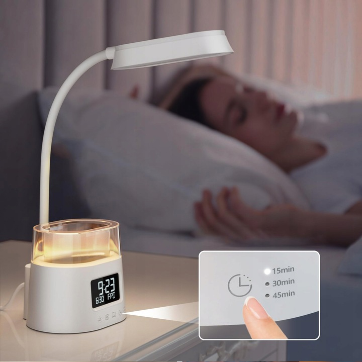 Led Stolní Lampička Časovač 3 Barvy Rgb Pro Kancelář A Ložnici