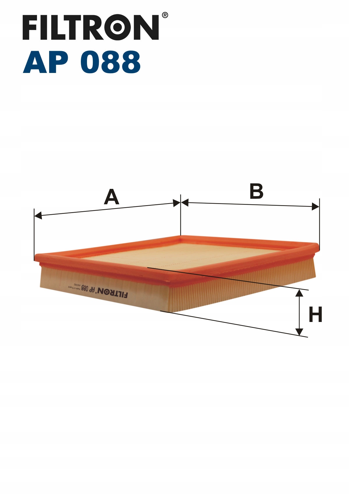 FILTRON FILTR POWIETRZA AP088 Producent części Inny