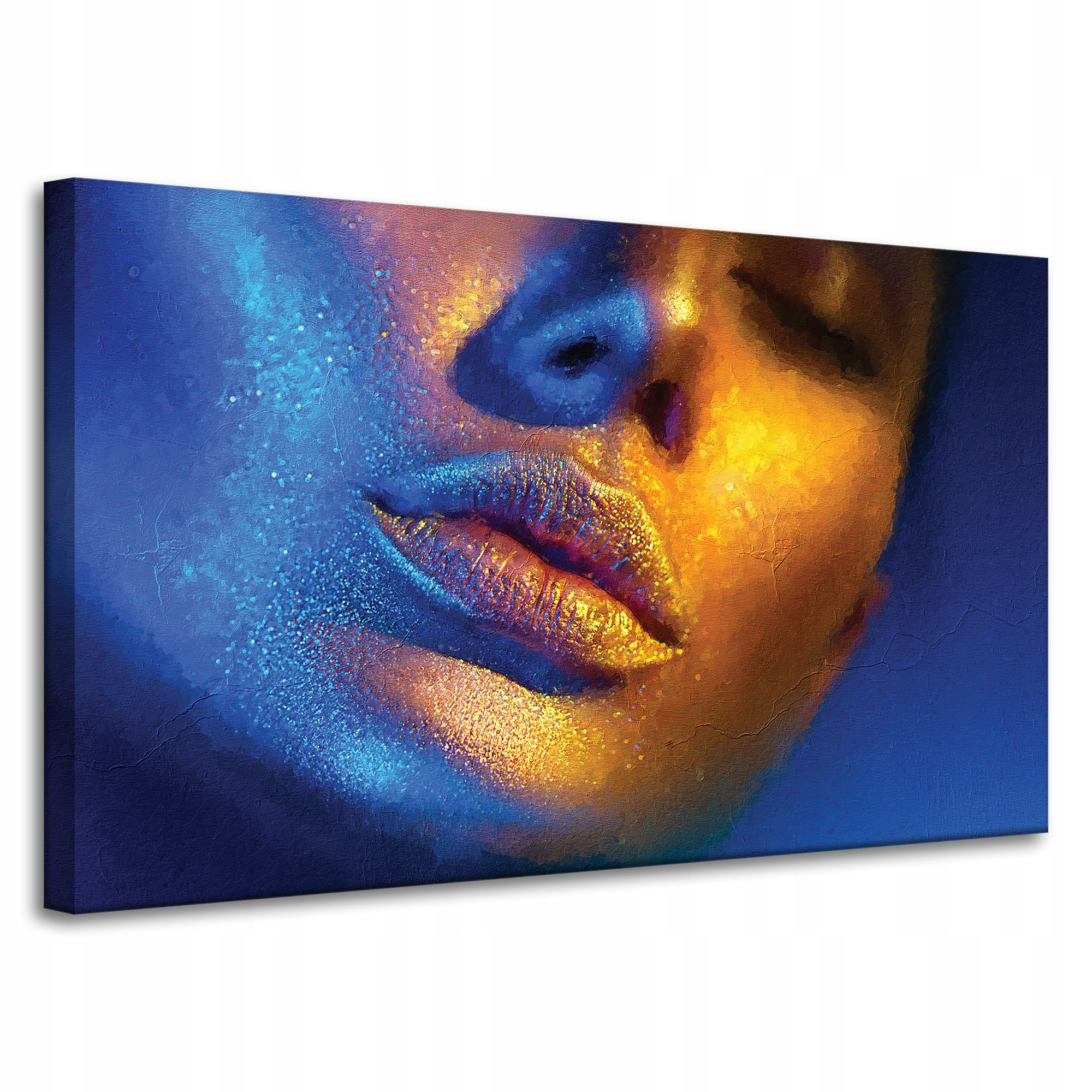 Obraz na plátně Tvář ženy Zlatá ústa Umění 100x60 cm