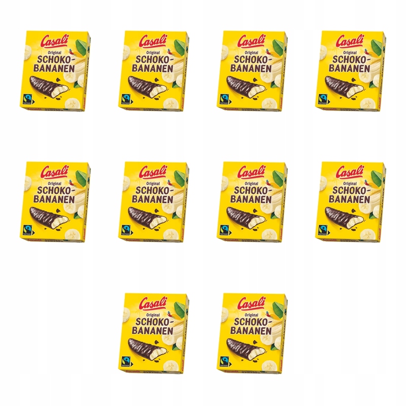 Casali pianka bananowa w czekoladzie (31%) 150g X10