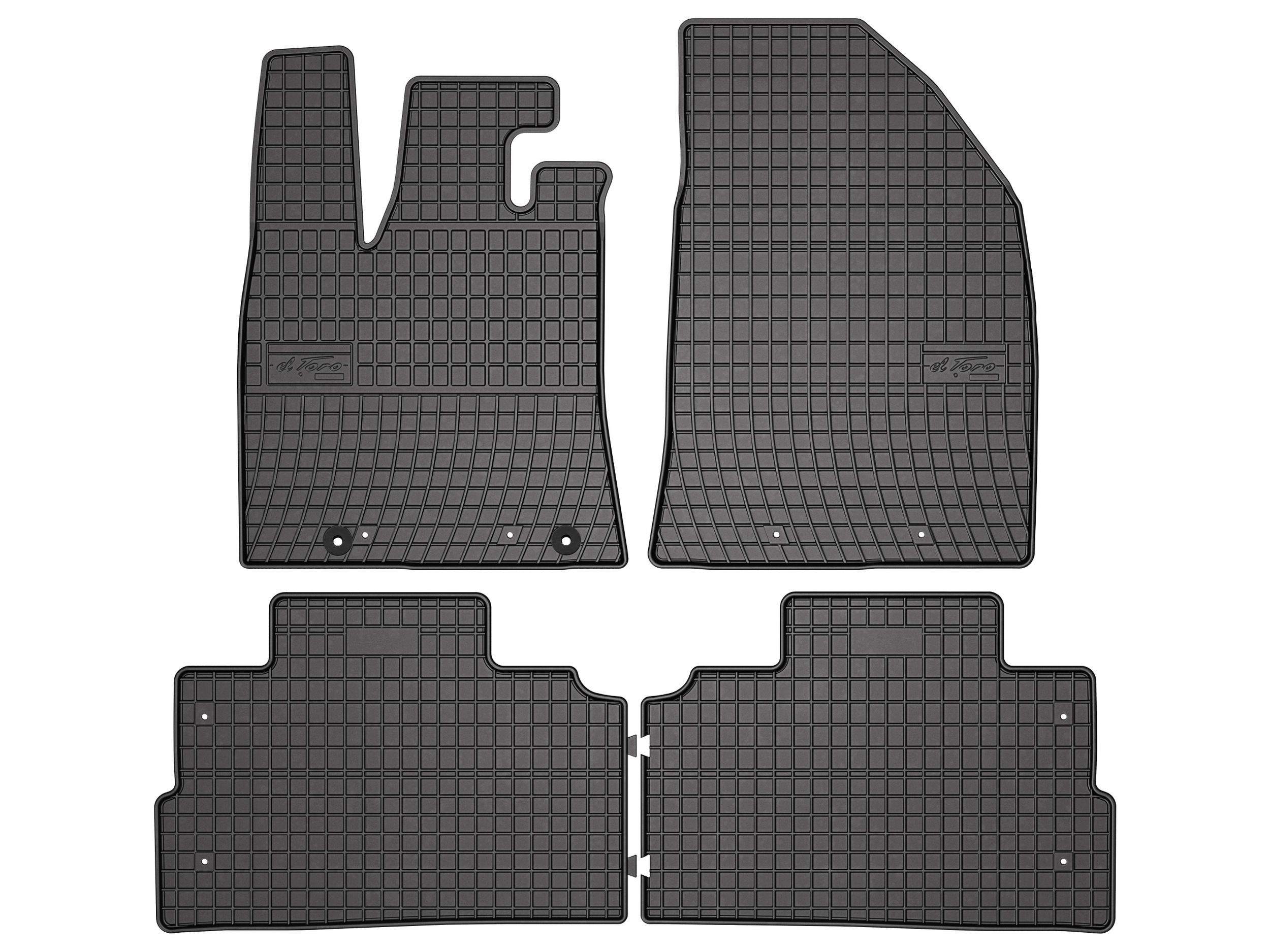 Dywaniki gumowe do Byd Dolphin Surf od 2025 komplet 4 szt. SolidPRO rant