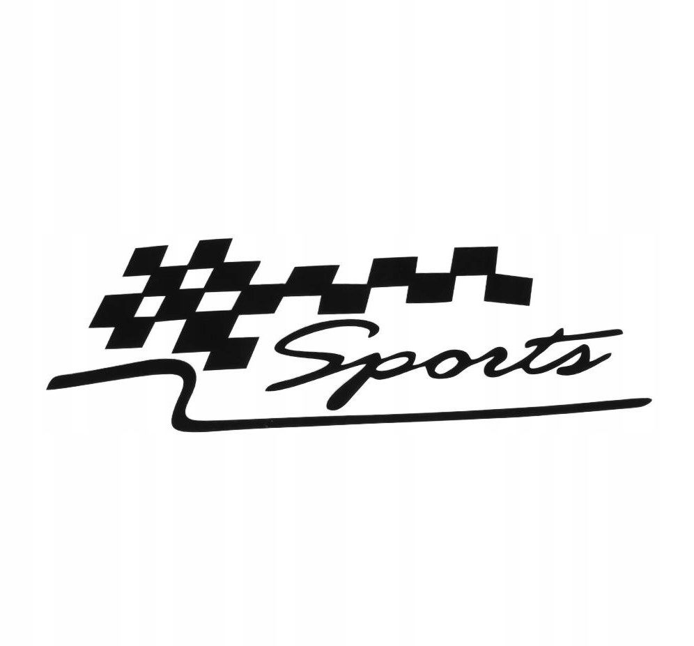 

Naklejka Auto Szybę Sports Napis