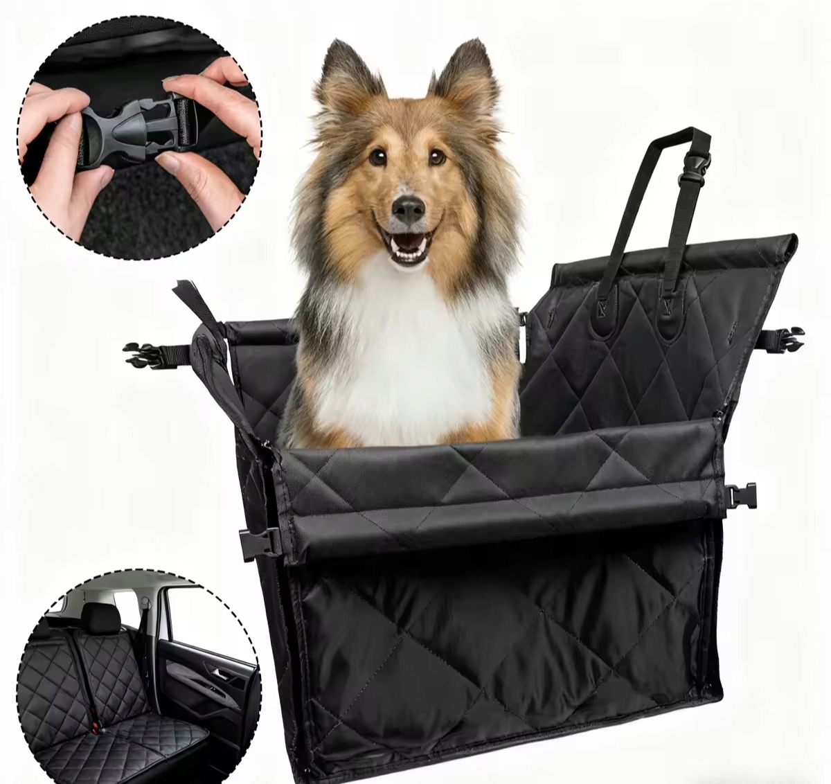 Levně Autosedačka Pro Psy A Kočky, Voděodolná, Zvířata, Polštář, Sedadlo, AUTOPOtah pro psy