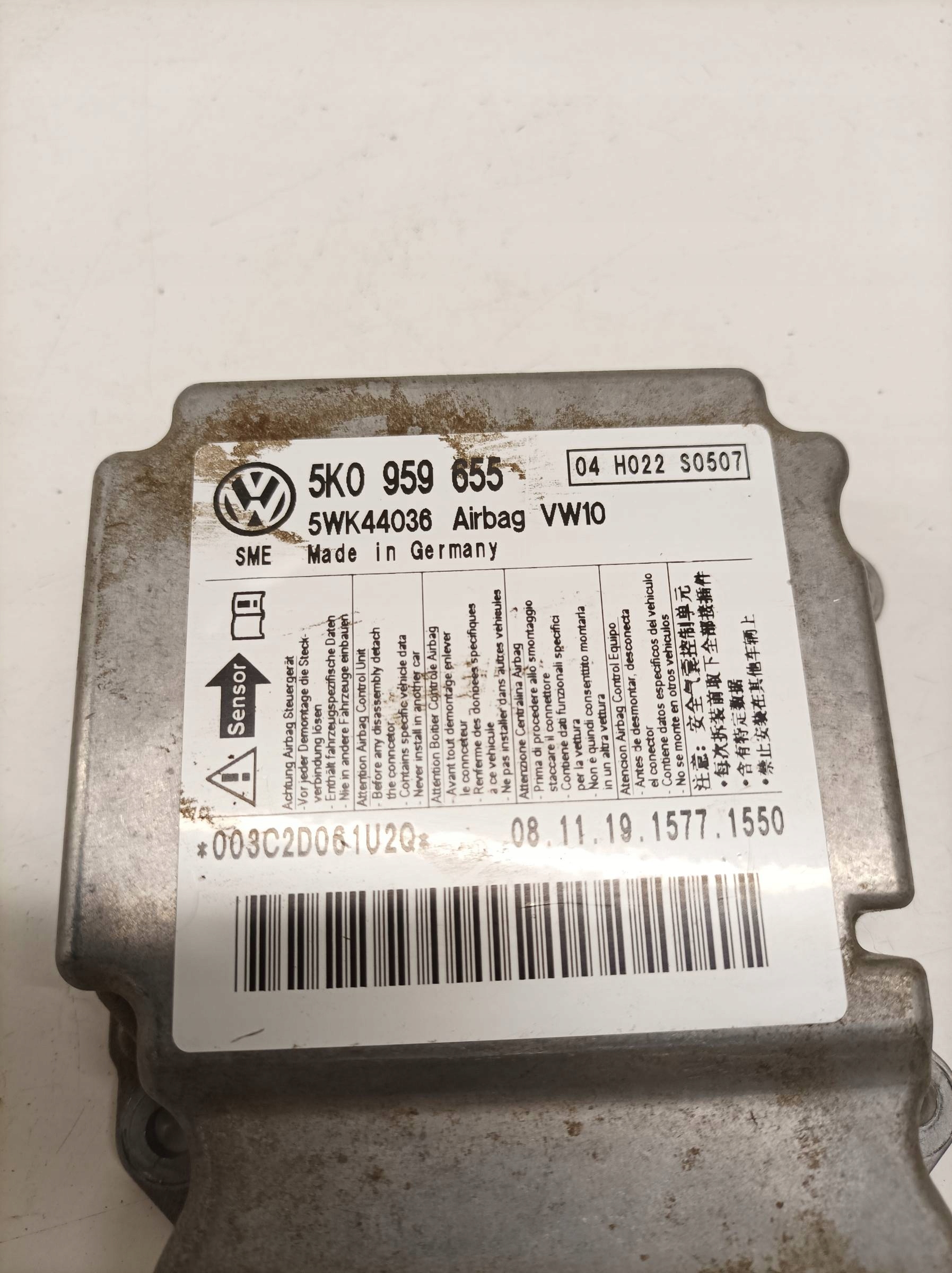 SENSOR airbag 5K0959655 VW Volkswagen Golf VI (2008-2012)