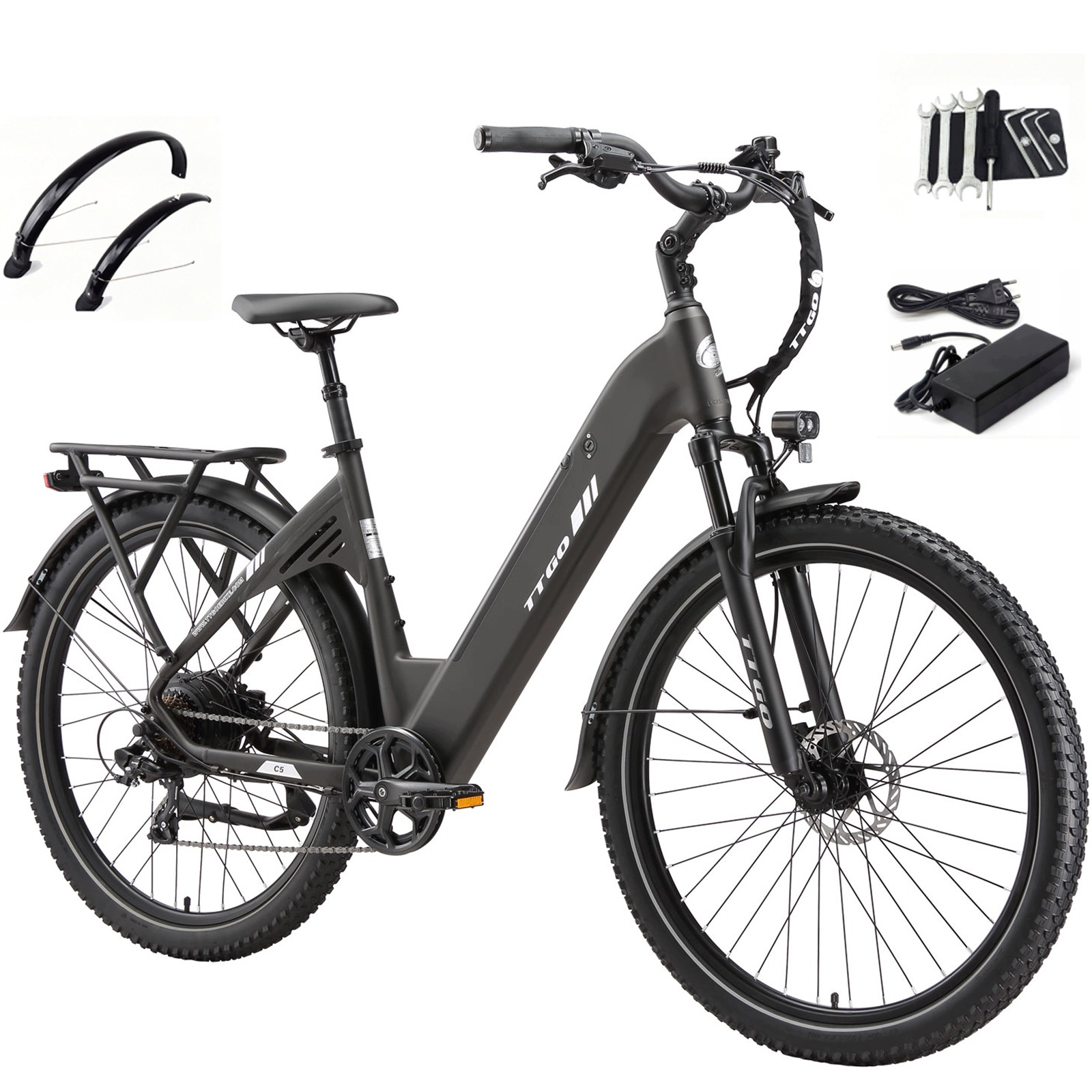 27.5''Rower elektryczny Ttgo C5 250W 48V13.5AH 25km/h 70Nm 110KM męski/damski