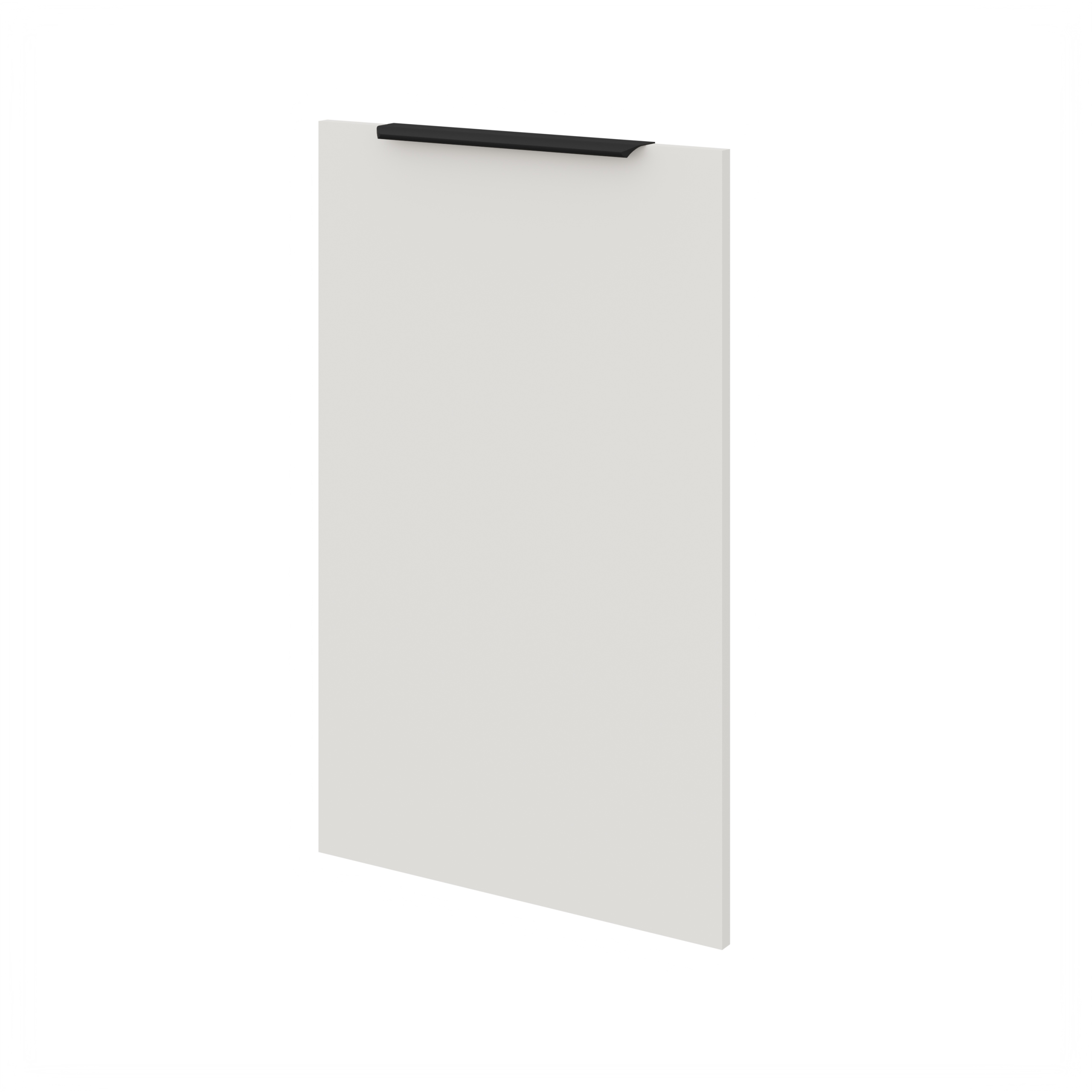 Přední část pro vestavnou myčku nádobí 45, bílý matný panel pro vestavbu 713 x 446