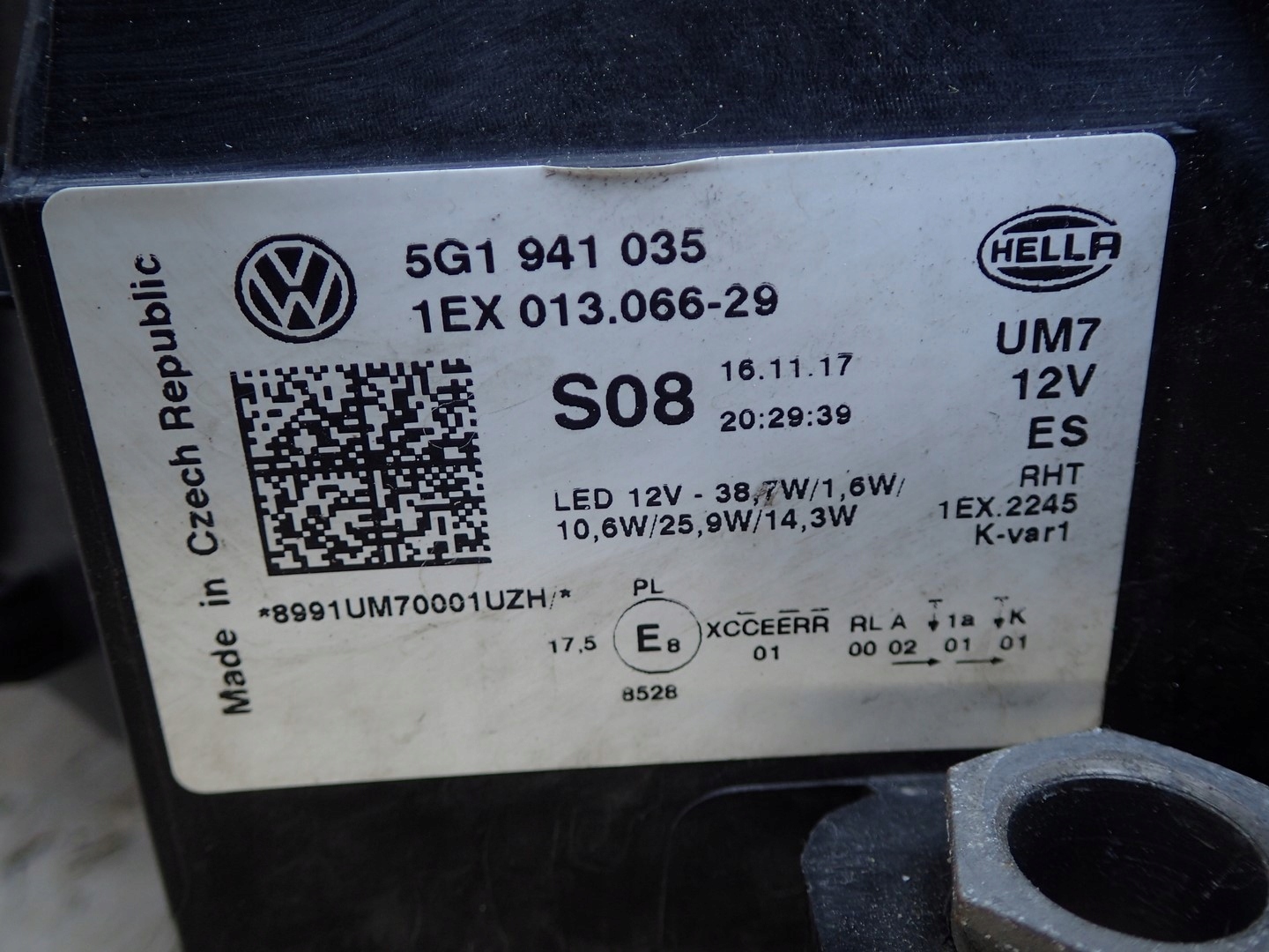 light left left FULL LED VW GOLF 7 VII 5G LIFT