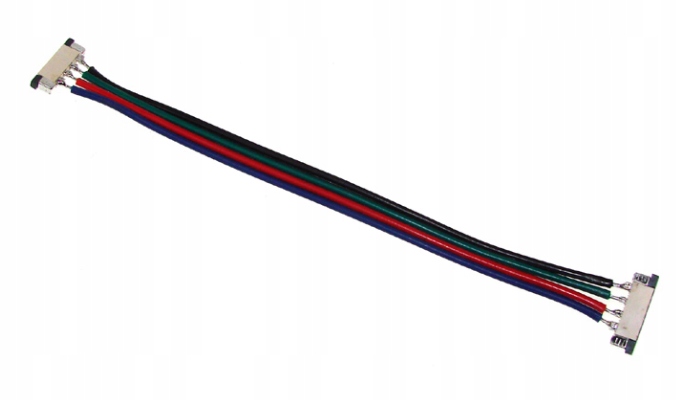 

Złączka Led 10mm Rgb dwustronna kabel 12cm (0601)