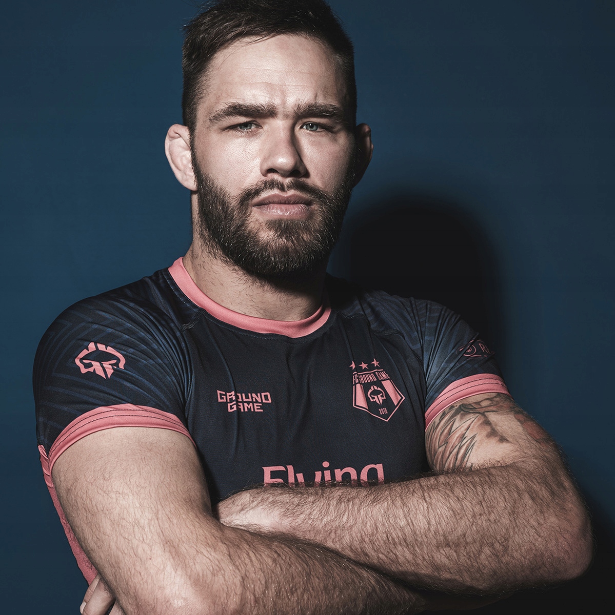 Rashguard Fc Armbar krátký rukáv (granátový) L Ground Game