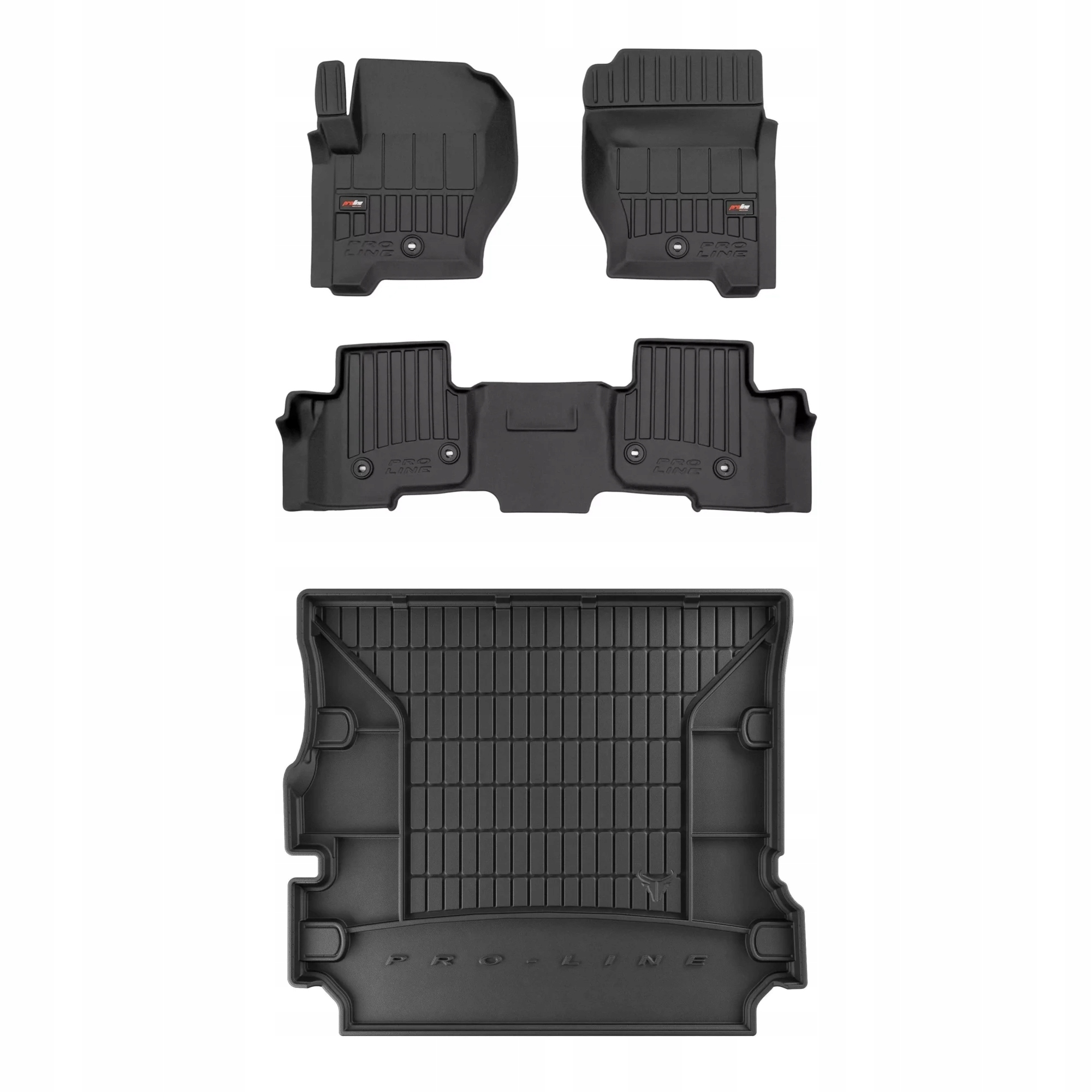 Gumová sada 3D koberčekov a rohoží Land Rover Discovery IV 2009-2016 7 osôb