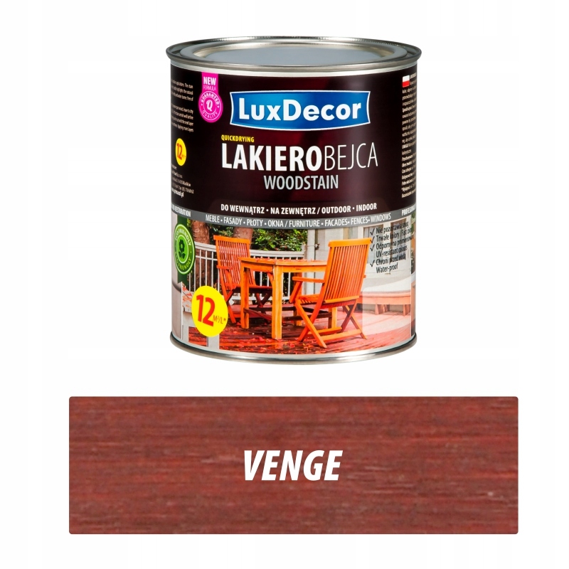 

Luxdecor Lakierobejca Do Drewna 0,75L Venge