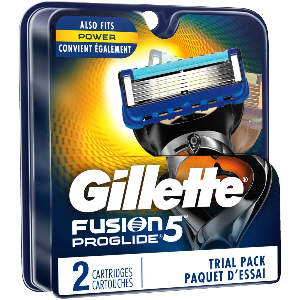 Gillette Fusion5 Proglide 2ks Power náplně čepele bez/pudrové
