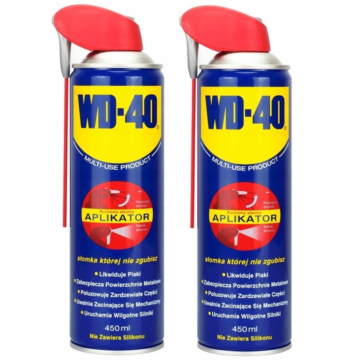 WD40 APLIKATOR - ODRDZEWIACZ DO ŚRUB RDZA 450ml x2szt.