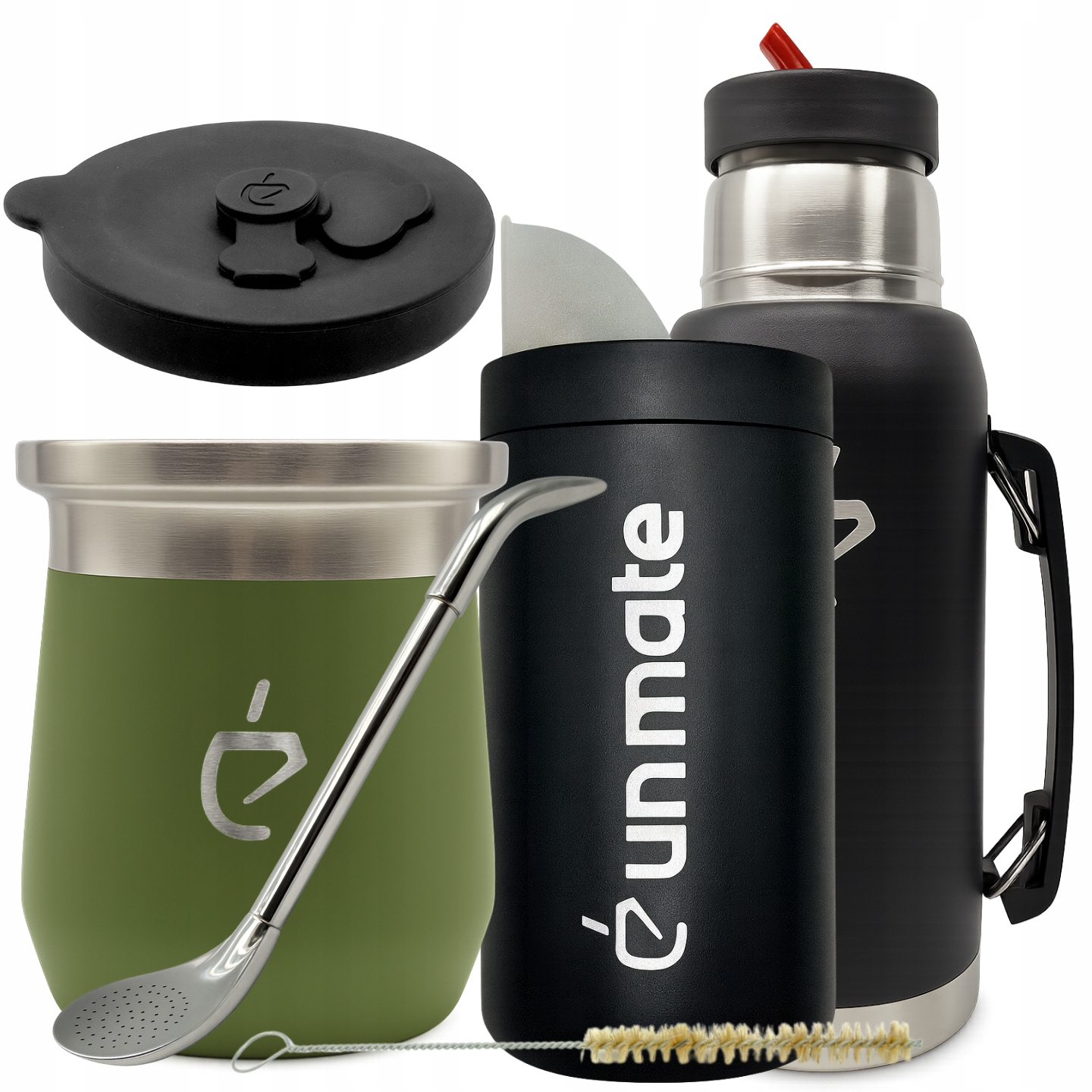 Sada yerba maté Full Kit: Termolid DualFlow, yerbera, bombilla, matero
