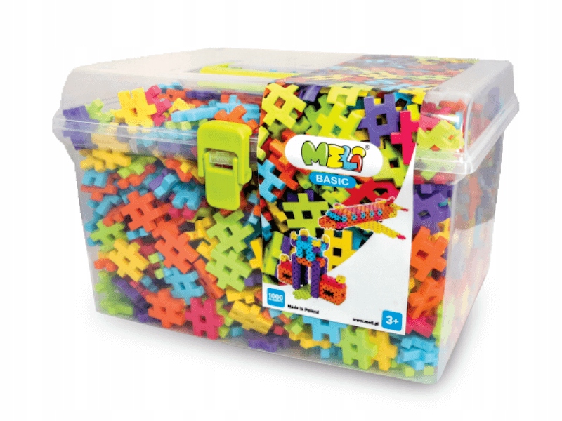 

Meli Klocki wafle Basic Travel Box 1000 el. 50004