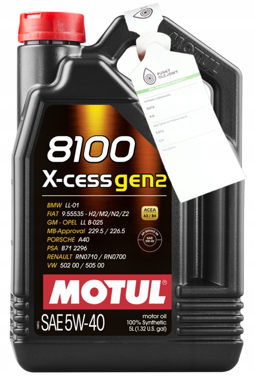 

Motul 8100 X-cess GEN2 5W40 5L