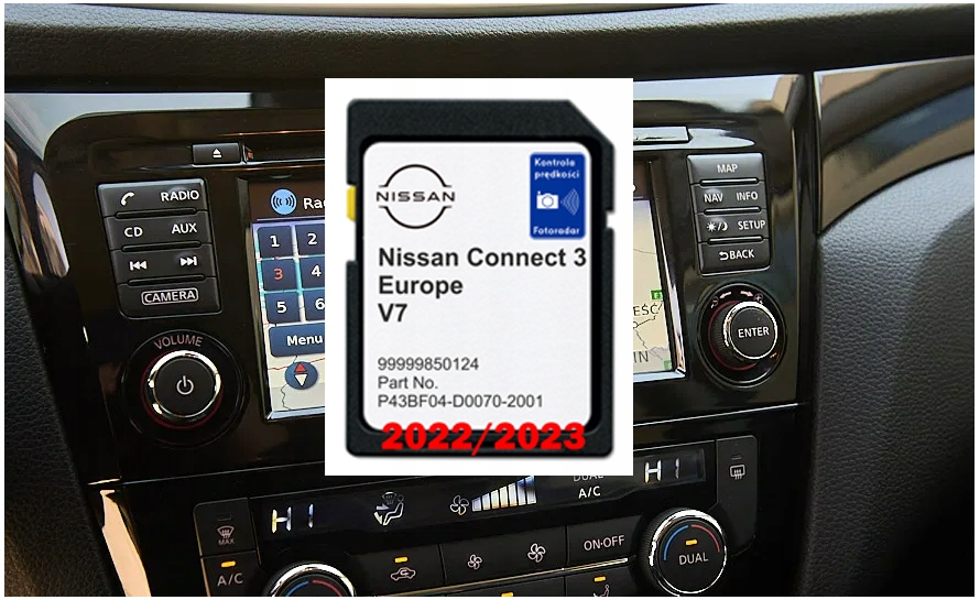 

Mapa Karta Nissan LCN3 V7 2023 Nawigacja Radary