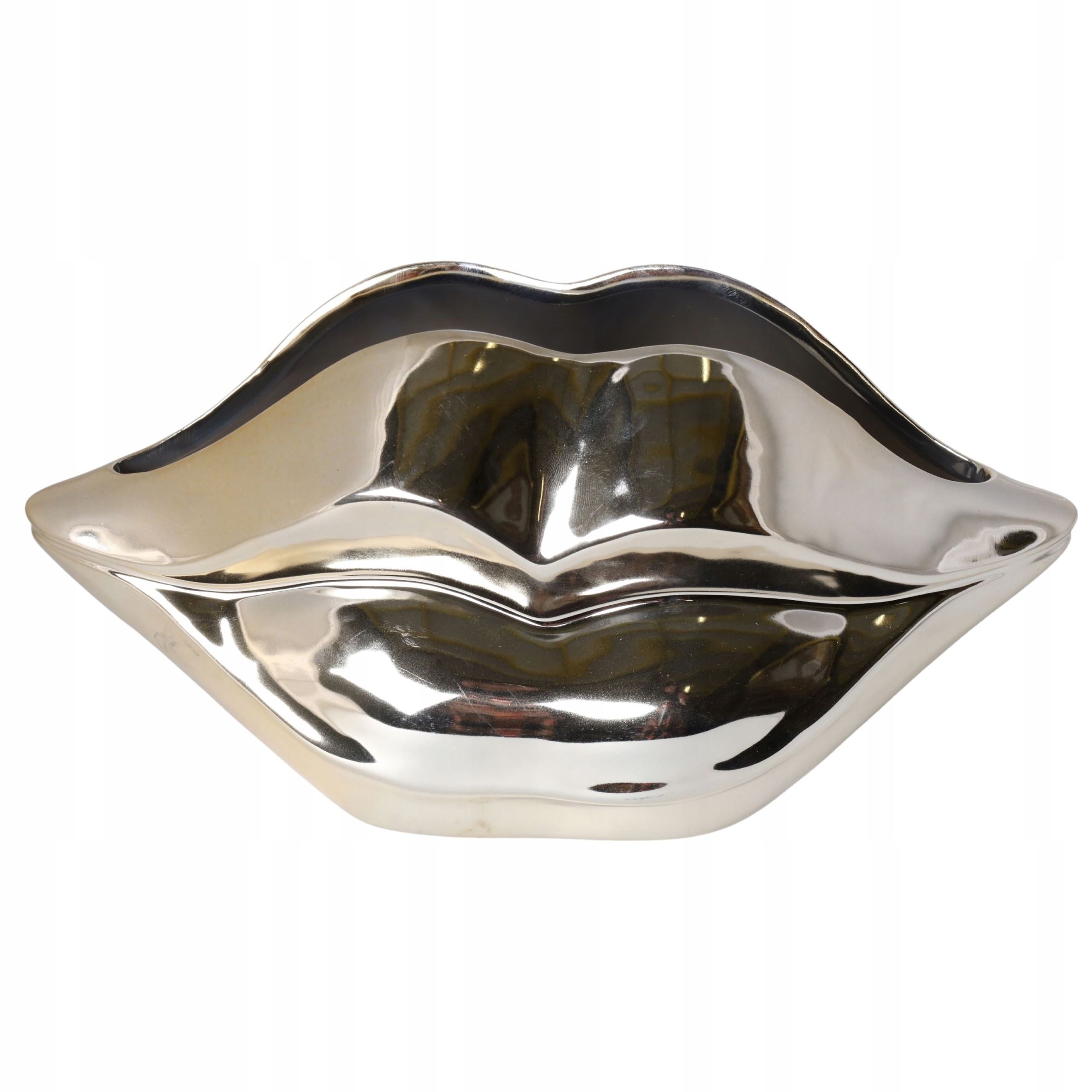 WAZON CERAMICZNY USTA ZŁOTY