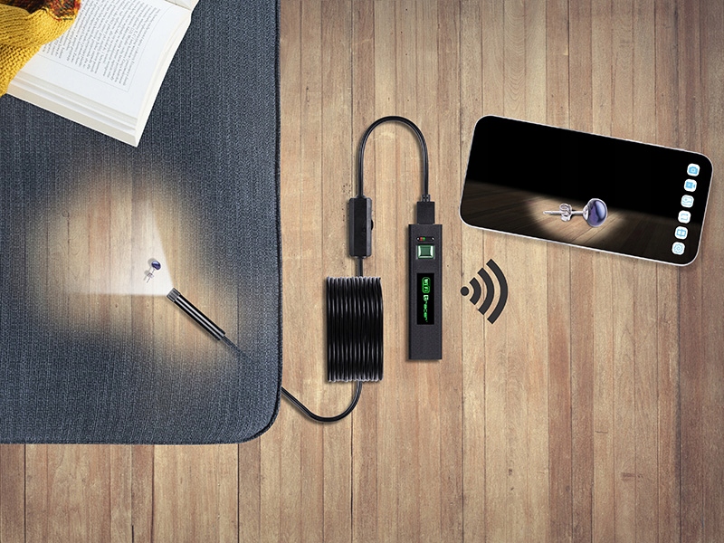 KAMERA ENDOSKOPOWA INSPEKCYJNA TELEFON USB-C PC WIFI LED PRZEWÓD 5M / 8MM Jakość zapisu inna