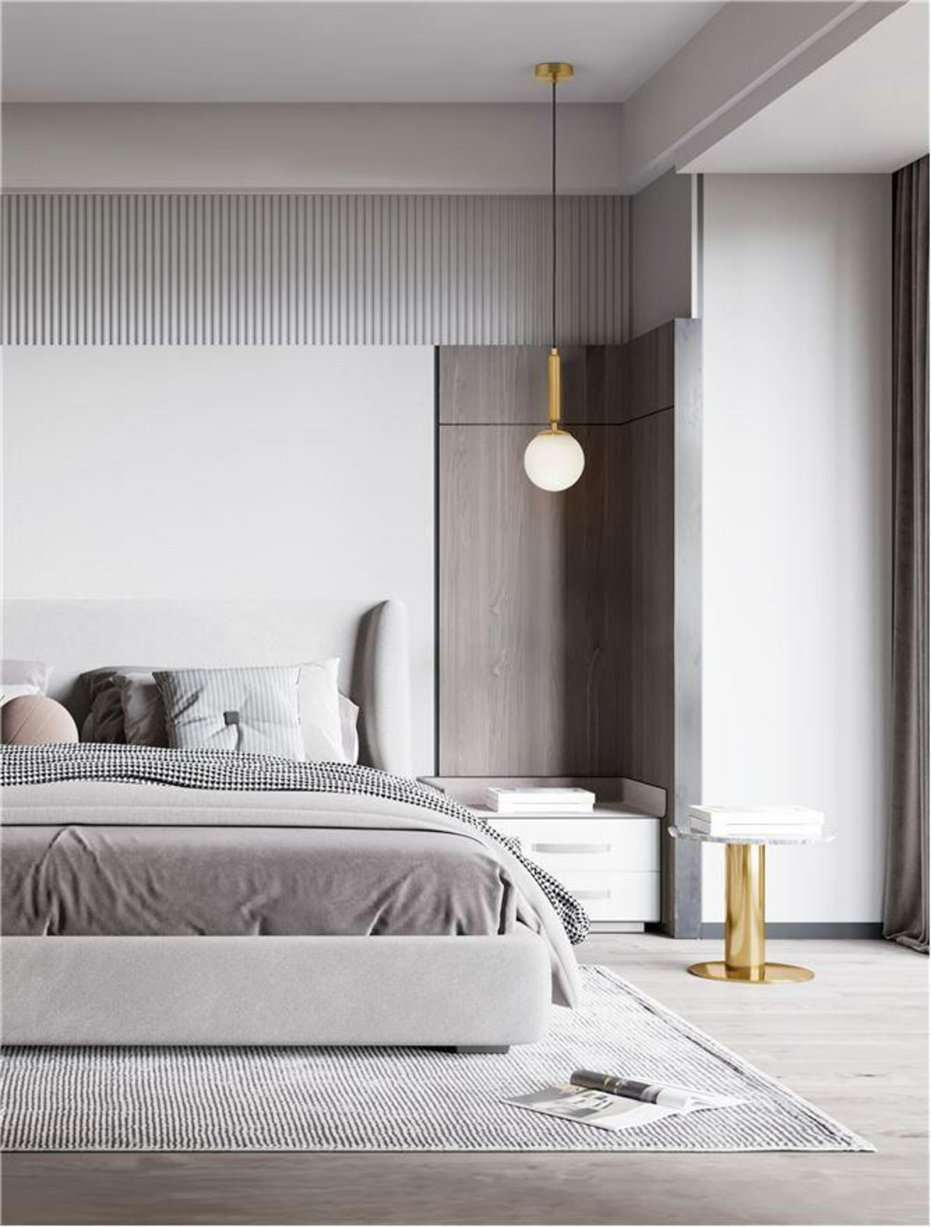 Nova Luce závěsné svítidlo Monet mosazné železo a sklo E27 D15 H150 9080124