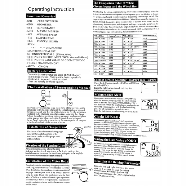 PREDKOSCIOMIERZ MOTOCYKLOWY Kolor dominujący czarny