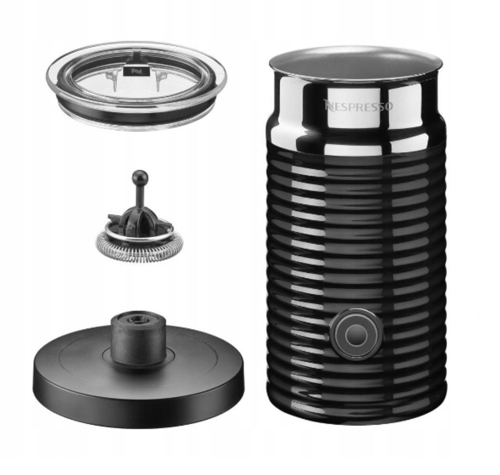 NESPRESSO Aeroccino 3 Elektryczny Spieniacz Do Mleka 120ml Czarny — miniatura 11