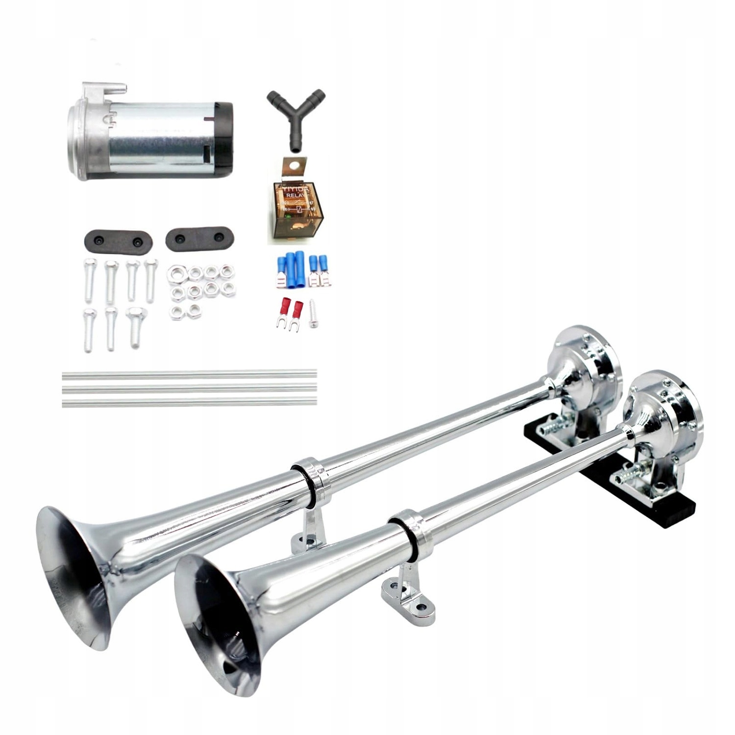 17-palcový klakson do auta 12 V klaksonů 600 dB pro motocykly a vlaky