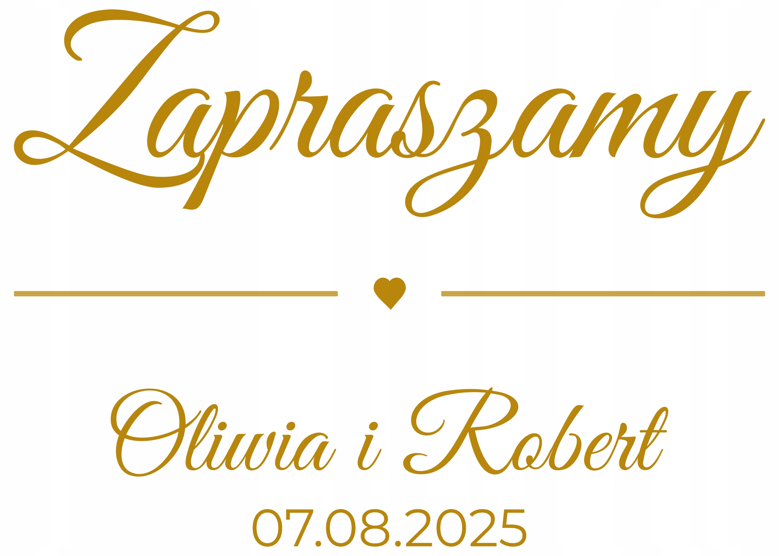 naklejka Zapraszamy Imiona Data 63x45cm na tablicę