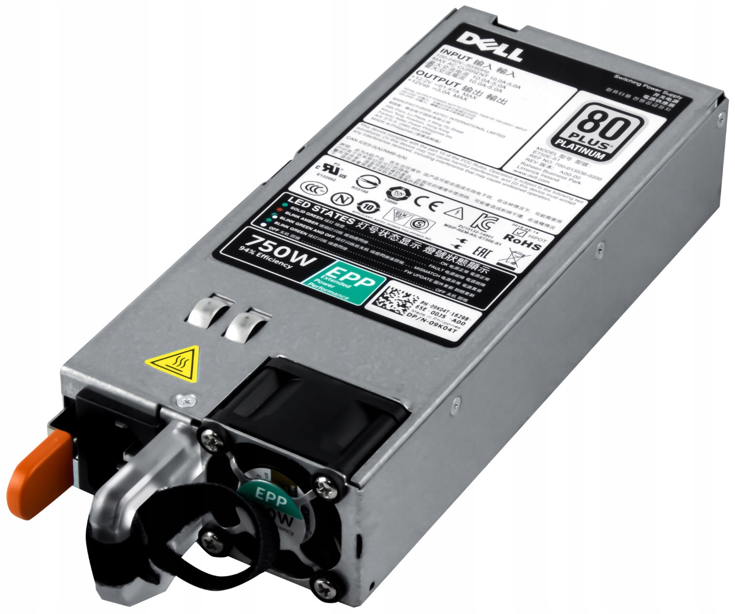 Dell 09K04T 750W E750E-S1 R530 R630 R730 T630