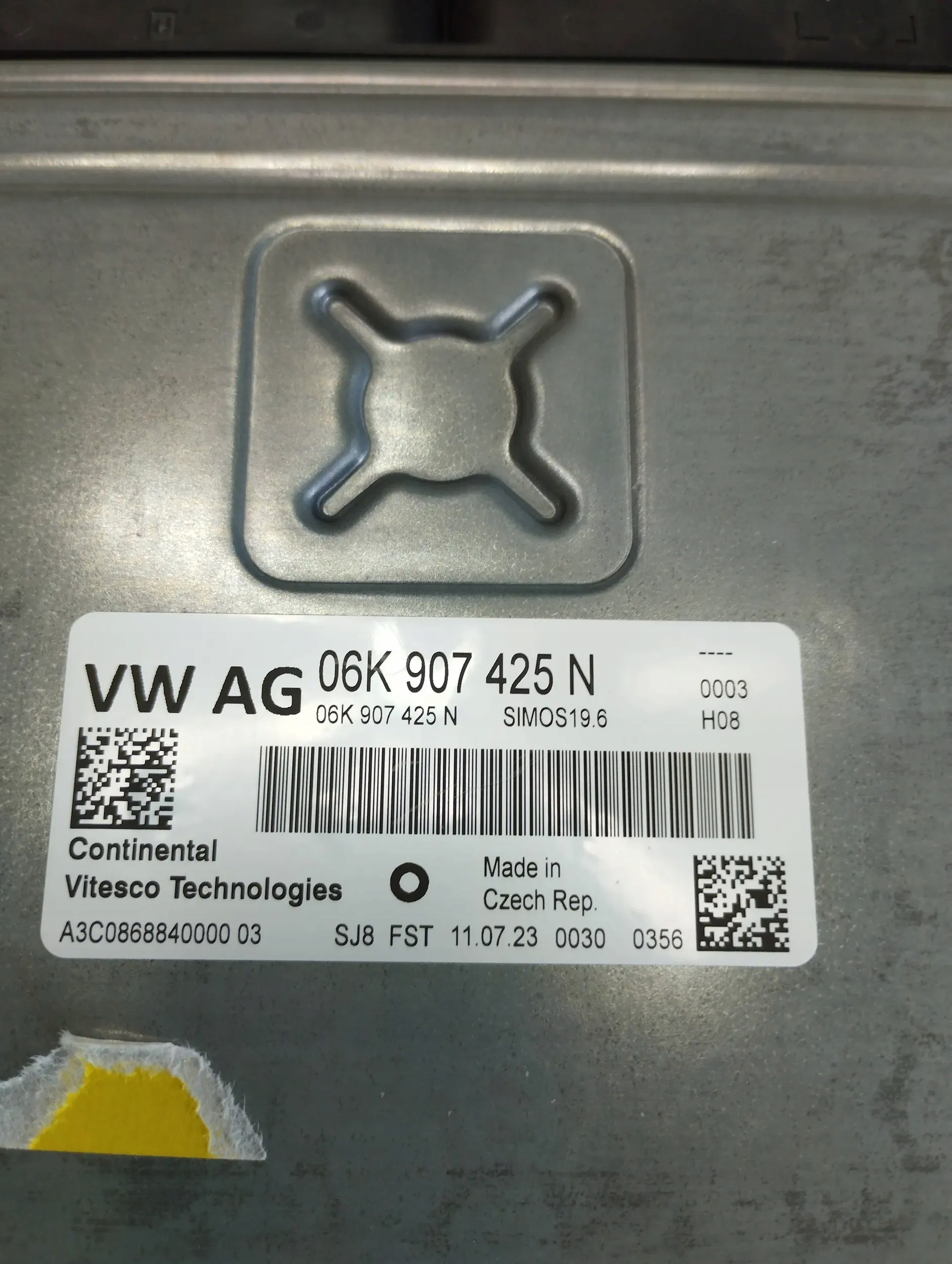 Audi S3 A3 8Y 2.0 TFSI computer control unit 06K907425N