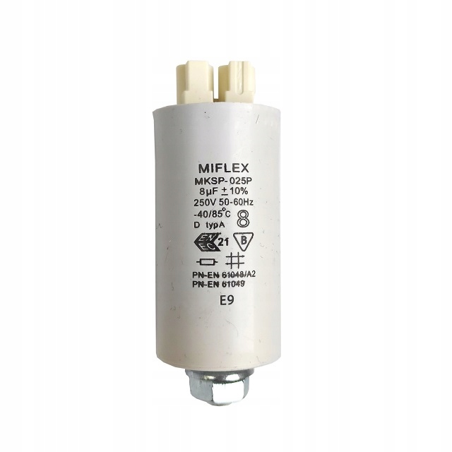 

Kondensator MKSP-025P 8uF+/-10% 250V Miflex