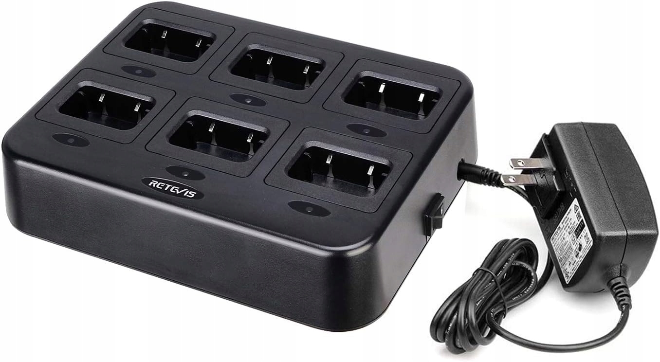 Nabíjačka Pre Ručná Vysielačka Krátkovlnky Retevis RT68 6 Slotov