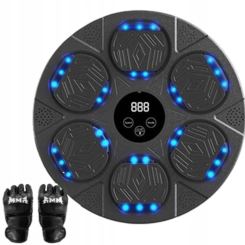 Hudbení Boxovací Stroj Pro Dospělé, Bluetooth Chytrý Tréninkový Boxovací Stroj